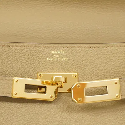 Pre-owned Hermes Beige Chain/shoulder Wallet () In Sand