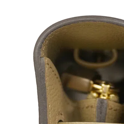 Pre-owned Hermes Beige Chain/shoulder Wallet () In Sand