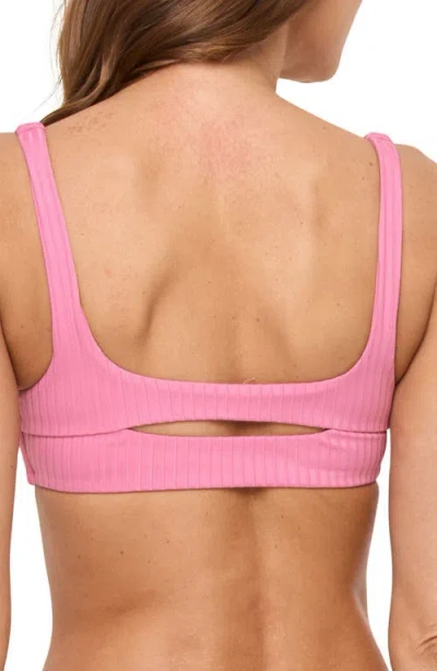L*space Lspace Effie Cutout Bikini Top In Pink