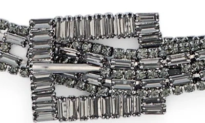 Vince Camuto Crystal Mesh Chain Belt In Gray