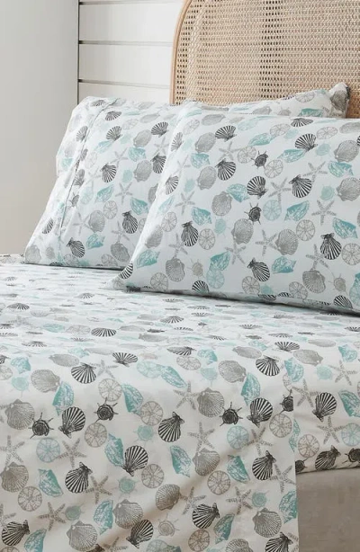 Woven & Weft Coastal Microfiber Sheet Set In Multi