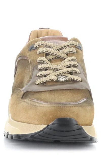Ambitious Rustic Leather Sneaker In Brown