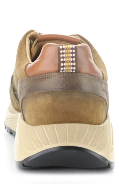 Ambitious Rustic Leather Sneaker In Brown