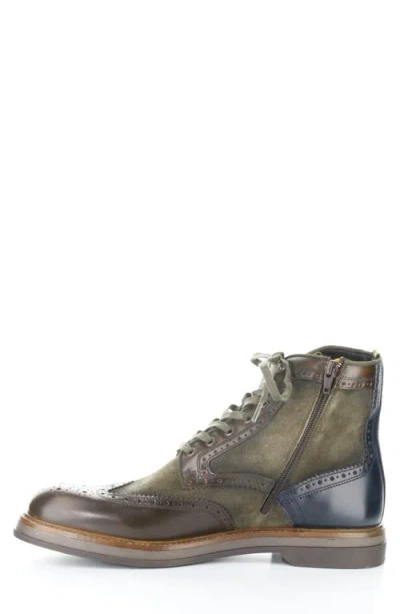 Ambitious Wingtip Leather Boot In Green
