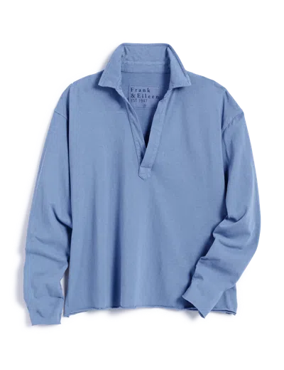 Frank & Eileen Patrick Popover Henley In Blue