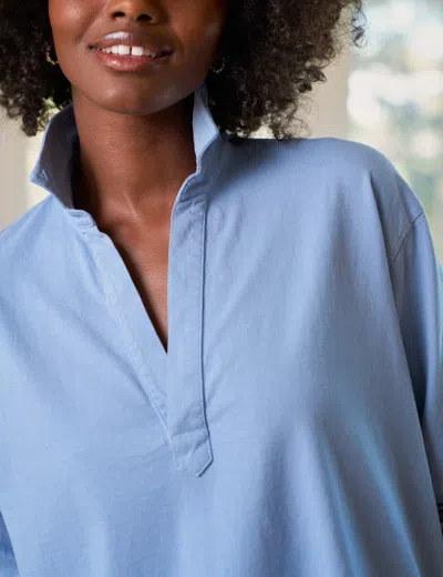 Frank & Eileen Patrick Popover Henley In Blue