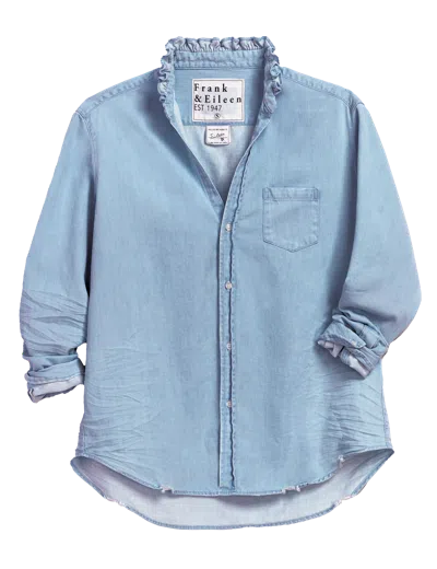 Frank & Eileen Eileen Ruffle In Blue
