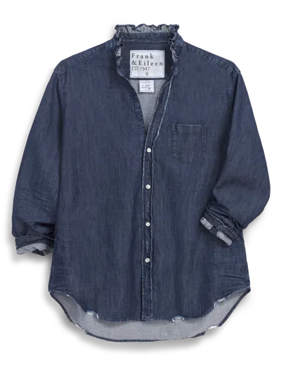 Frank & Eileen Eileen Ruffle In Blue