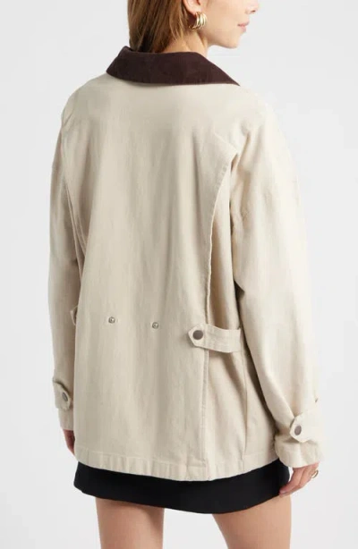Open Edit Canvas Barn Jacket In Neutral