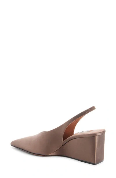 Alaïa Cube 75 Satin Slingback Wedge Pumps In Neutral