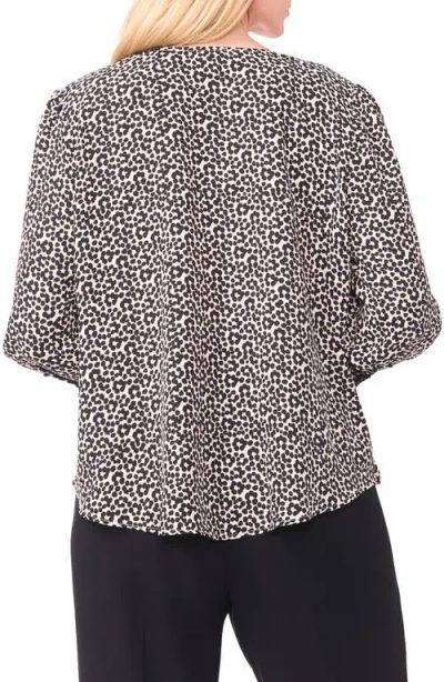 Halogenr Halogen(r) Flower Dot Wrap Top In Brown