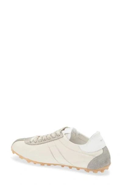 Maison Margiela Sprinters Beige Sneaker With Insert Design And Notched Sole In Leather Woman In Multi