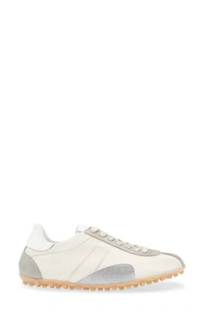 Maison Margiela Sprinters Beige Sneaker With Insert Design And Notched Sole In Leather Woman In Multi