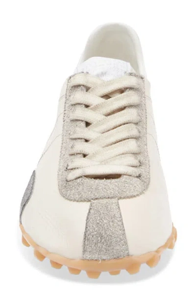 Maison Margiela Sprinters Beige Sneaker With Insert Design And Notched Sole In Leather Woman In Multi