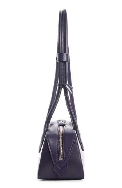Alaïa Alaia Women Charcoal Suede Medium Le Teckel Shoulder Bag In Black