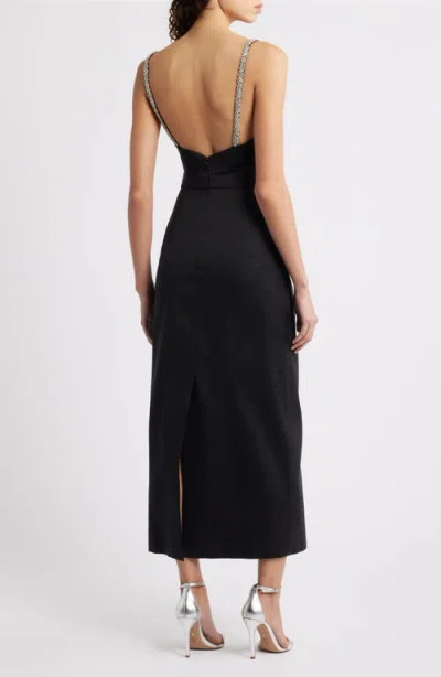 Acler Astonhall Rhinestone Cocktail Dress In Black