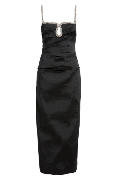 Acler Astonhall Rhinestone Cocktail Dress In Black