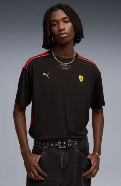 Puma Ferrari Cloudspun Performance T-shirt In Black