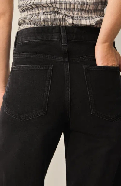 Next Wide Leg Jeans In Black