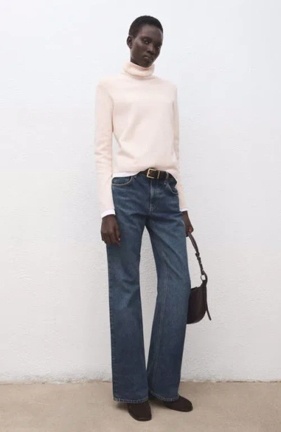 Mango Turtleneck Sweater In Metallic