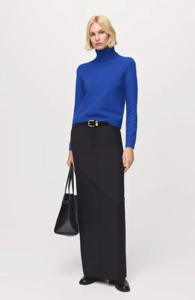 Mango Turtleneck Sweater In Blue