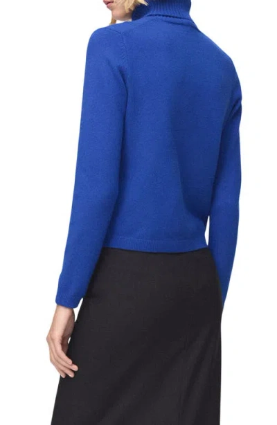 Mango Turtleneck Sweater In Blue