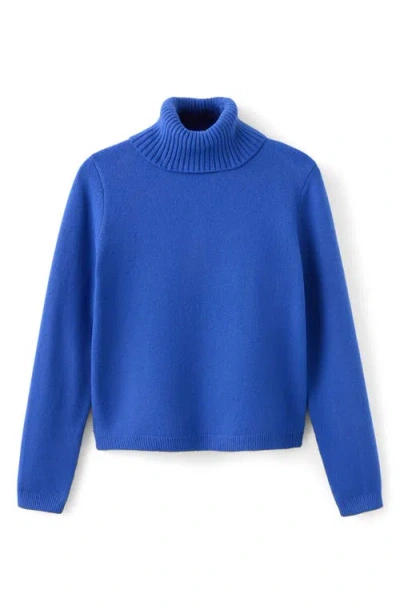 Mango Turtleneck Sweater In Blue