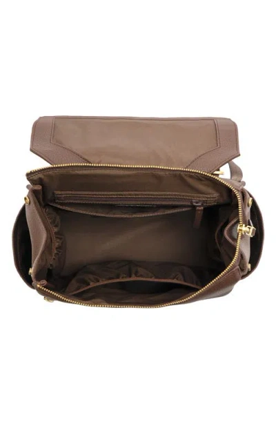 Freshly Picked Mini Classic Diaper Backpack In Brown