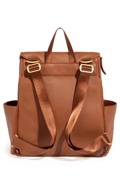 Freshly Picked Mini Classic Diaper Backpack In Brown