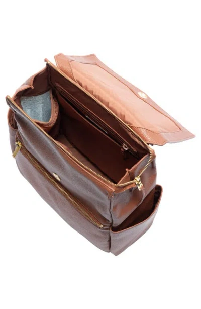 Freshly Picked Mini Classic Diaper Backpack In Brown