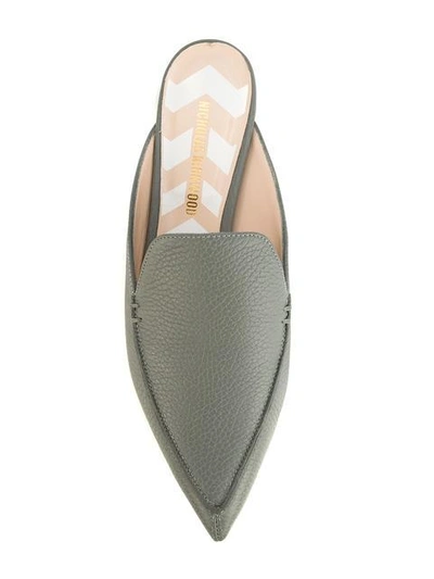 Shop Nicholas Kirkwood 18mm Beya Flat Mules - Grey