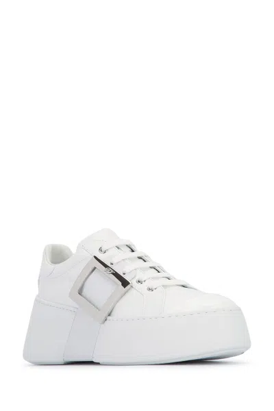 Roger Vivier High-top Sneakers With Extra Laces In White
