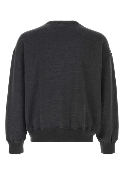 Bape Over Dye Busy Works Relaxed Fit Crewneck Sweatshir In Gray