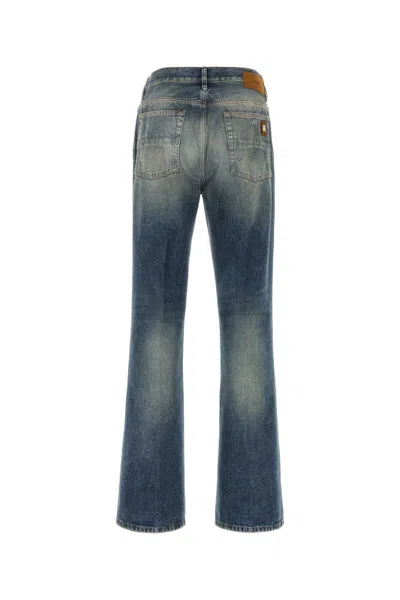 Amiri Slashed Boot Cut Jean In Blue