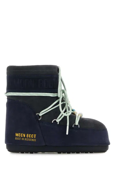 Moon Boot Mini Versatile Boot With Adjustable Drawstring In Blue