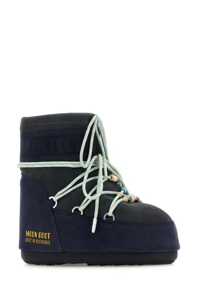 Moon Boot Mini Versatile Boot With Adjustable Drawstring In Blue