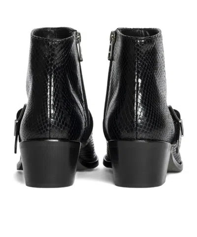 Zadig & Voltaire Tylow Wild Mirror Buckled Cowboy Boots In Blue