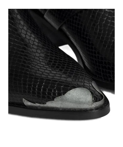 Zadig & Voltaire Tylow Wild Mirror Buckled Cowboy Boots In Blue