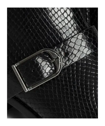 Zadig & Voltaire Tylow Wild Mirror Buckled Cowboy Boots In Blue