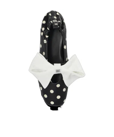 Ganni Polka-dot Ballerinas In Multi