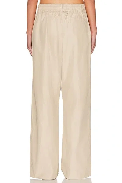 Brandon Maxwell Teagan Wide-leg Pull-on Pants In Neutral