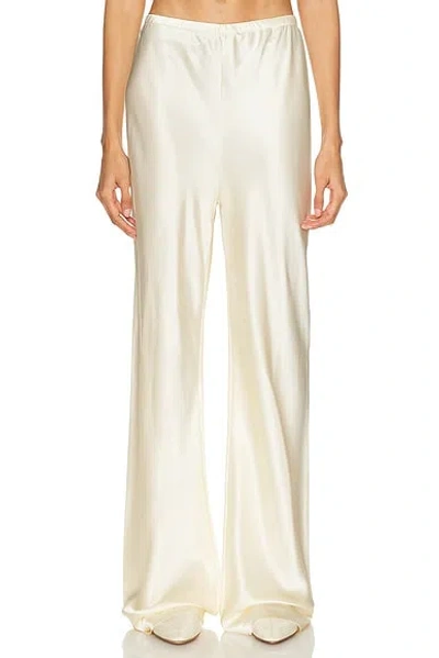 Eaves Loretta Silk Pants In White