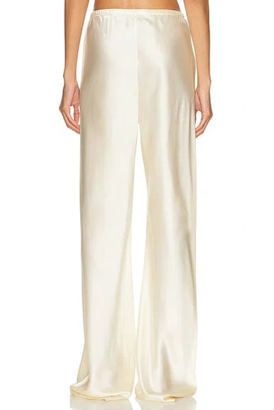 Eaves Loretta Silk Pants In White