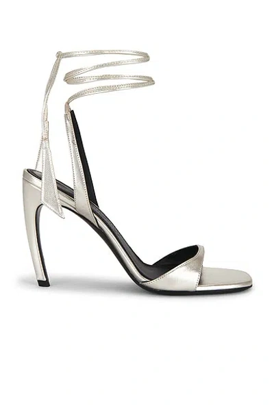 Attico Ora 95mm Sandal In Silver