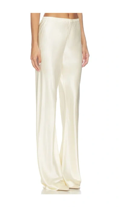 Eaves Loretta Silk Pants In White