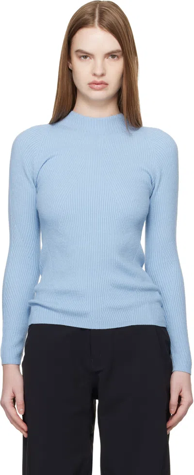 Veilance Blue Conic Wool Midlayer Sweater In Blue