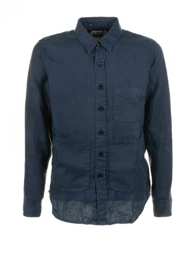 Aspesi Jacket Blue Navy In Blue