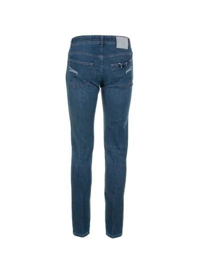 Barba Napoli Denim Pants In Blue