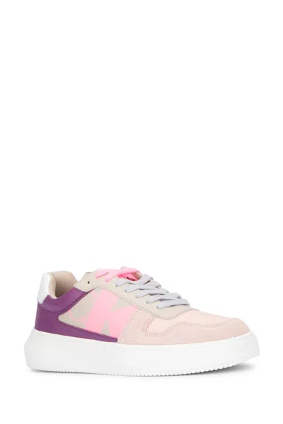 Calvin Klein Low-top Panelled Sneakers Rubber Sole In Multi