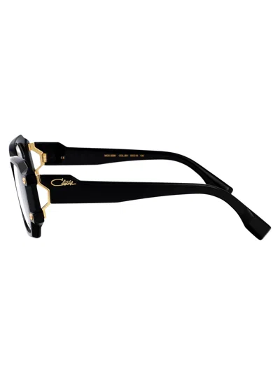 Cazal Black Acetate Glasses In Black